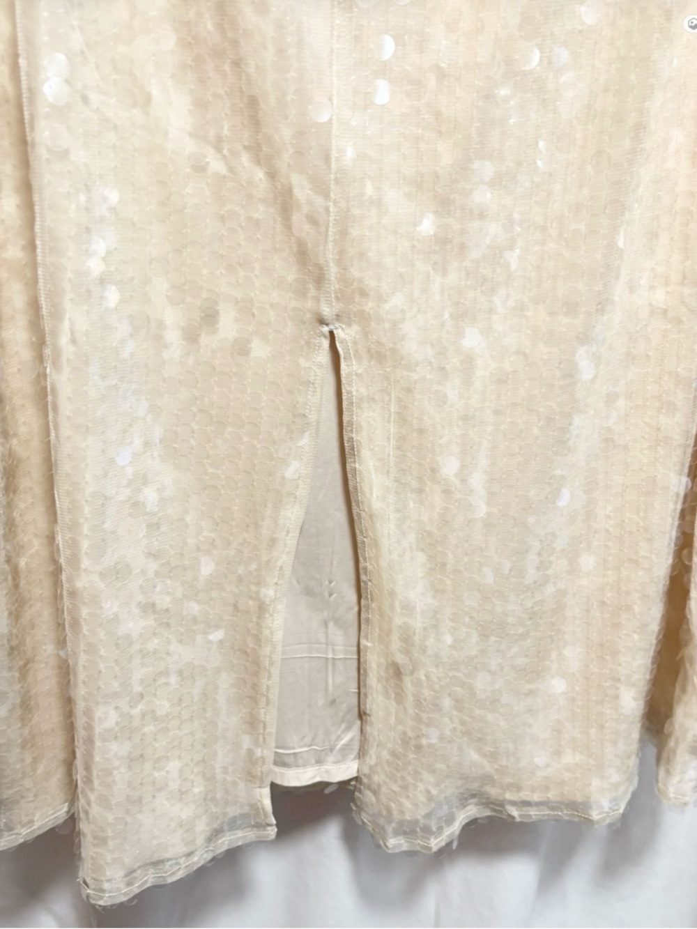 Old Navy Champagne Sequin Midi Skirt 2X NWT - Picture 8 of 8